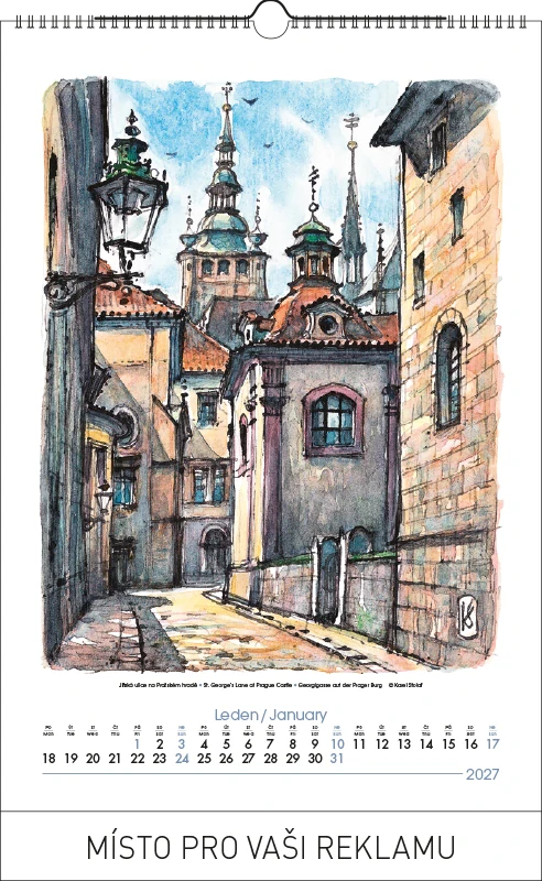 PRAHA Akvarel