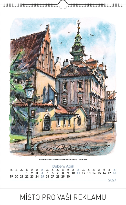 PRAHA Akvarel