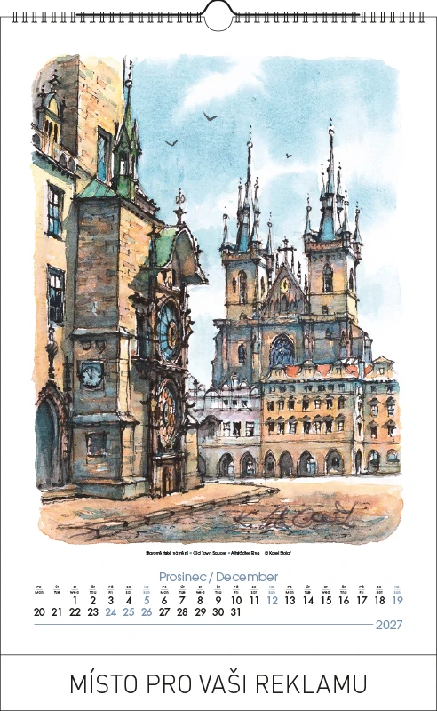 PRAHA Akvarel