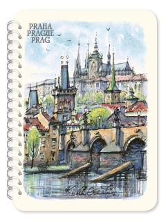 Praha – akvarel – Hradčany