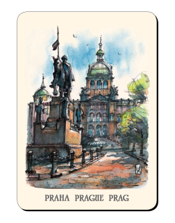 Praha Národní muzeum – akvarel