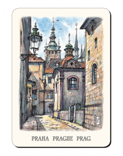 Praha Jiřská ulice – akvarel